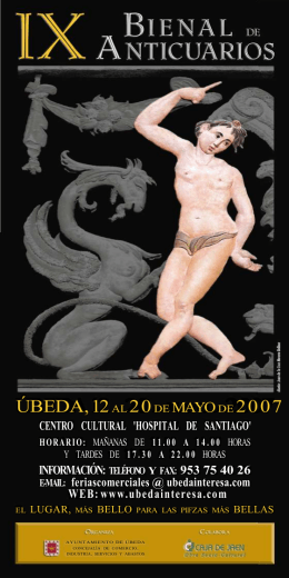 folleto ix bienal de anticuarios de úbeda 2007