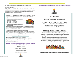 LCAP Summary Brochures_Spanish
