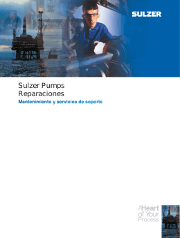 Sulzer Pumps Reparaciones spanish brochure PDF