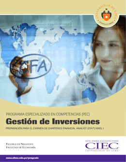 Folleto Gestion Inversiones CFA 2013 - PDF