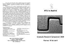 NYU in Madrid - Department of Spanish and Portuguese Languages