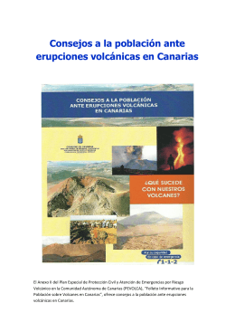 Consejos a la población ante erupciones volcánicas en