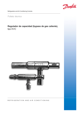 Regulador de capacidad (bypass de gas caliente), tipo KVC Folleto