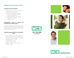 BENEFICIOS DE MCS SOLUTIONS