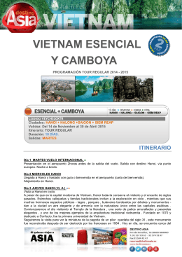 VIETNAM ESENCIAL Y CAMBOYA