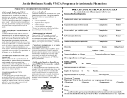 Financial Aid Application - Jackie Robinson Family YMCA