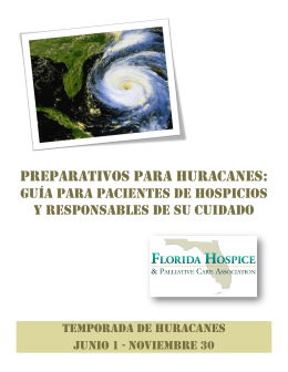 PreParativos Para huracanes: