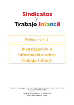 3. Investigación e Información sobre Trabajo Infantil   pdf