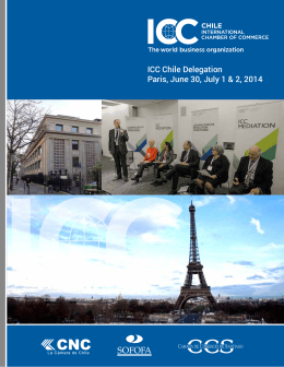 ICC Chile Delegation Paris, June 30, July 1 & 2, 2014