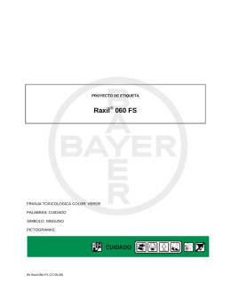 Raxil 060 FS - Bayer CropScience Chile