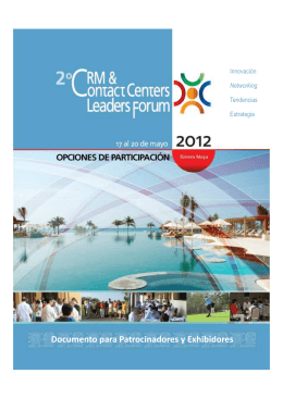 CRM &CC Leaders Forum Patrocinios [Modo de compatibilidad]