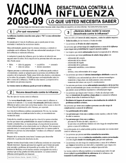 Flu - Vaccine Information (Espanol)