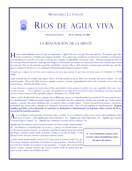 RIOS DE AGUA VIVA - ministeriolafuente.org