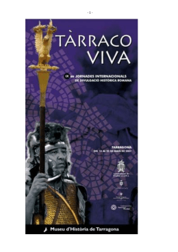 Tarraco viva. IX jornadas internacionales de divulgación histórica