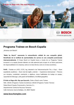 información sobre el Programa Trainee en España