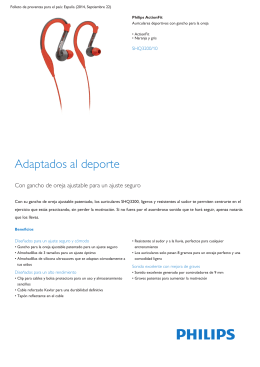 Product Leaflet: Auriculares deportivos con