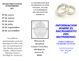 informacion sobre el sacramento del matrimonio. para parejas