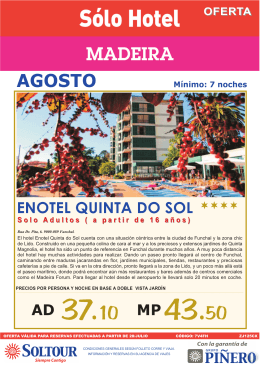 zj125cx Agosto Enotel Quinta Do Sol - Solo Hotel