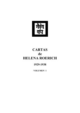 CARTAS de HELENA ROERICH