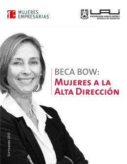 BECA BOW: Mujeres a la Alta Dirección
