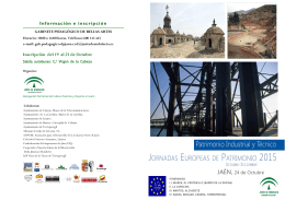 folleto jep 2015 - European Heritage Days