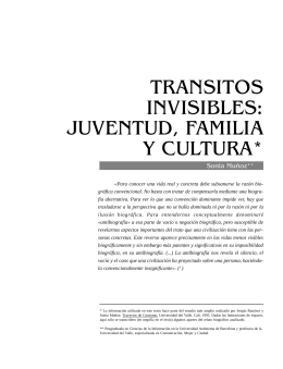 Tránsitos invisibles: juventud, familia y cultura