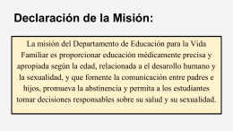 Declaración de la Misión: - New Hanover County Schools