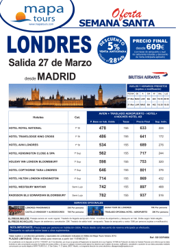 11-01-13 Londres Semana Santa salida Madrid desde