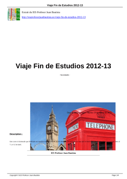 Viaje Fin de Estudios 2012-13