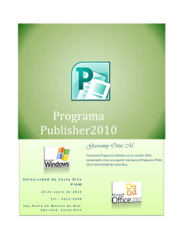 Programa Publisher2010