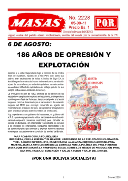 186 años de opresión y explotación