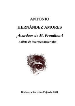 ANTONIO HERNÁNDEZ AMORES - Biblioteca SAAVEDRA