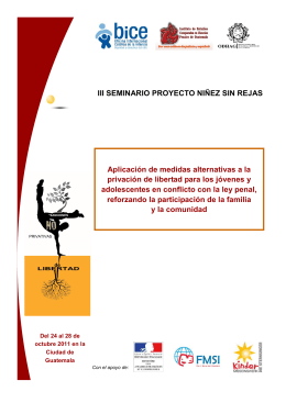 folleto seminario Guatemala - Observatorio Internacional de Justicia
