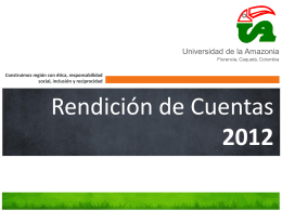 informe de Gestión Vigencia 2012.