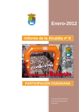 INFORME Nº 8 (31-01-2012)