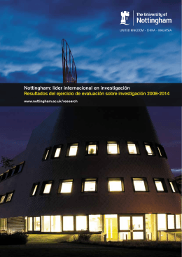 Research Assessment Exercise brochure in Spanish