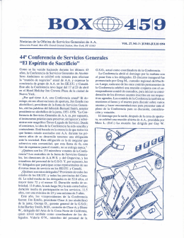 Box 459 - Junio-Julio 1994 - 44 Conferencia de Servicios Generales