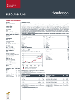 Ficha mensual - Henderson Global Investors