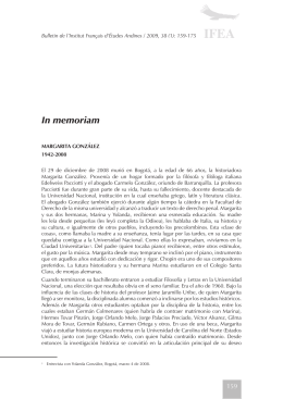 In memoriam - Instituto Francés de Estudios Andinos