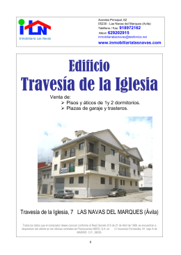 folleto TRAV IGLESIA - Inmobiliaria Las Navas