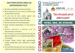 33º T.ORDINARIO Ciclo B 2015 - Basílica Nuestra Señora de Atocha