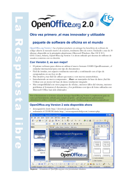 OpenOffice.org V2.0 Product Flyer