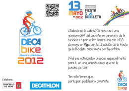 Folleto Fiesta de la Bicicleta Decathlon