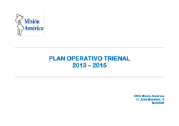 PLAN OPERATIVO TRIENAL 2013 – 2015
