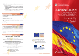 folleto ue - Universidad de Alicante