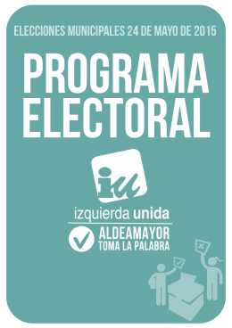 elecciones municipales 24 de mayo de 2015