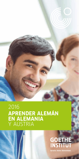2016 APRENDER ALEMÁN EN ALEMANIA Y AUSTRIA