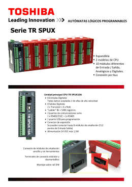 Serie TR SPUX - CT Automatismos y Procesos SL
