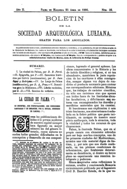 sociedad arqueológica luliana. - Biblioteca Digital de les Illes Balears