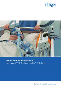 Ventilación no invasiva (NIV) con Oxylog® 2000 plus y